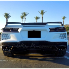 Z51 Style Carbon Fiber Rear Spoiler Wing For Chevrolet Corvette C8 Stingray Z51 2020-2026