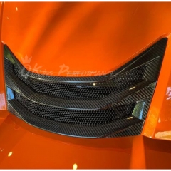 Dry Carbon Fiber Rear Engine Hood Air Vents Trim For Chevrolet Corvette C8 HTC Convertible Stingray Z51 & Z06 Z07 2020-2026