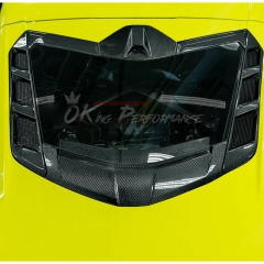 Dry Carbon Fiber Rear Engine Side Vents Cover For Chevrolet Corvette C8 Coupe Stingray Z51 & Z06 Z07 2020-2026