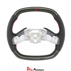 Customized Carbon Fiber Steering Wheel For Chevrolet Corvette C8 Stingray Z51 & E-Ray & Z06 Z07 2020-2026
