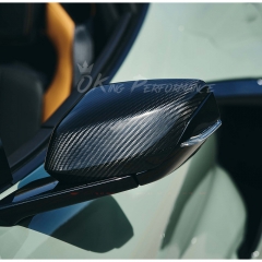 Dry Carbon Fiber Side Mirror Cover For Chevrolet Corvette C8 Stingray Z51 & E-Ray & Z06 Z07 2020-2026
