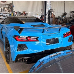 5VM Style Carbon Fiber Rear Spoiler Wing For Chevrolet Corvette C8 Stingray Z51 2020-2026