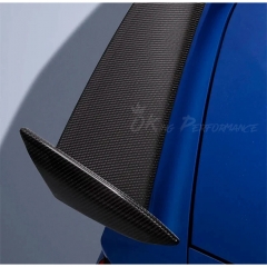 2 Stanchion Style Carbon Fiber Rear Spoiler Wing For Chevrolet Corvette C8 Stingray Z51 2020-2026