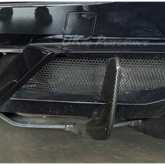 Dry Carbon Fiber Rear Diffuser Fins For Chevrolet Corvette C8 Stingray Z51 2020-2026