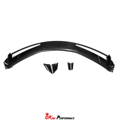 Vented Style Dry Carbon Fiber Rear Spoiler Wing For Chevrolet Corvette C8 Stingray Z51 2020-2026