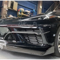 Carbon Fiber Front Bumper Vents Trim For Chevrolet Corvette C8 Stingray Z51 2020-2026