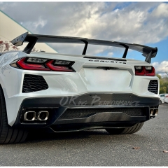 5VM Style Carbon Fiber Rear Spoiler Wing For Chevrolet Corvette C8 Stingray Z51 2020-2026