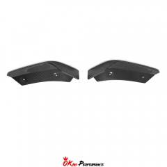 Carbon Fiber Rear Bumper Side Spats For Chevrolet Corvette C8 Stingray Z51 2020-2026