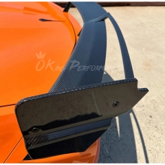 Vented Style Dry Carbon Fiber Rear Spoiler Wing For Chevrolet Corvette C8 Stingray Z51 2020-2026