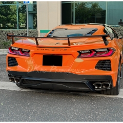 5VM Style Carbon Fiber Rear Spoiler Wing For Chevrolet Corvette C8 Stingray Z51 2020-2026