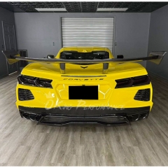 ZR1 Style Carbon Fiber Rear Spoiler Wing For Chevrolet Corvette C8 Stingray Z51 2020-2026