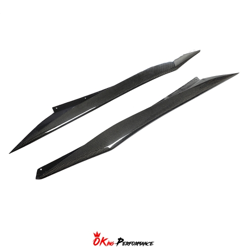 Z06 Style Carbon Fiber Rockers Side Skirt For Chevrolet Corvette C8 Stingray Z51 2020-2026