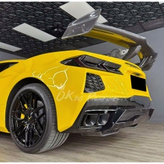 ZR1 Style Carbon Fiber Rear Spoiler Wing For Chevrolet Corvette C8 Stingray Z51 2020-2026
