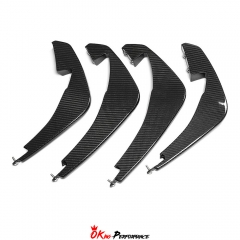 Dry Carbon Fiber Rear Diffuser Fins For Chevrolet Corvette C8 Stingray Z51 2020-2026