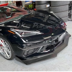 Carbon Fiber Front Bumper Vents Trim For Chevrolet Corvette C8 Stingray Z51 2020-2026