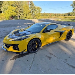 Z07 Style Dry Carbon Fiber Front Lip with Canards For Chevrolet Corvette C8 Z06 Z07 & E-Ray 2020-2026