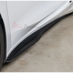 OEM Style Dry Carbon Fiber Rockers Side Skirts For Chevrolet Corvette C8 Z06 Z07 & E-Ray 2020-2026
