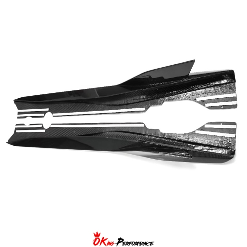 ADRO Style Dry Carbon Fiber Side Skirt For Chevrolet Corvette C8 Stingray Z51 2020-2026