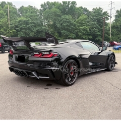 ZR1 Style Dry Carbon Fiber Rear Spoiler Wing For Chevrolet Corvette C8 Z06 Z07 2020-2026