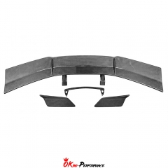 ZR1 Style Dry Carbon Fiber Rear Spoiler Wing For Chevrolet Corvette C8 Z06 Z07 2020-2026