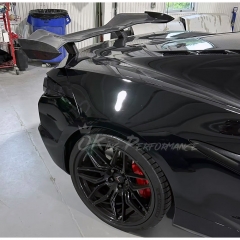 Z07 Style Carbon Fiber Rear Spoiler Wing For Chevrolet Corvette C8 Z06 Z07 2020-2026