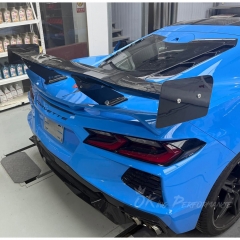 APR Style Carbon Fiber Rear Spoiler GT Wing For Chevrolet Corvette C8 Stingray Z51 2020-2026