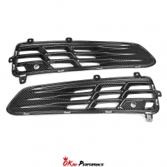 Dry Carbon Fiber Rear Bumper Vents Grille For Chevrolet Corvette C8 Z06 Z07 & E-Ray 2020-2026