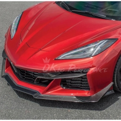 Z07 Style Carbon Fiber Front Lip with Canards For Chevrolet Corvette C8 Z06 Z07 & E-Ray 2020-2026