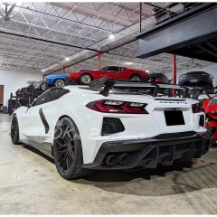 ADRO Style Carbon Fiber Rear Diffuser For Chevrolet Corvette C8 Stingray Z51 2020-2026