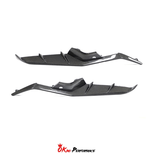 Carbon Fiber Front Bumper Vents Trim For Chevrolet Corvette C8 Z06 Z07 & E-Ray 2020-2026