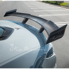 ZR1 Style Carbon Fiber Rear Spoiler Wing For Chevrolet Corvette C8 Z06 Z07 2020-2026