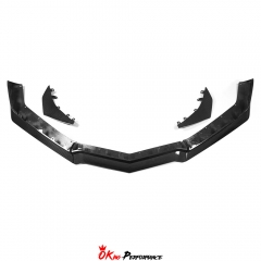 Z07 Style Dry Carbon Fiber Front Lip with Canards For Chevrolet Corvette C8 Z06 Z07 & E-Ray 2020-2026