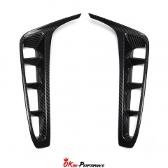 Dry Carbon Fiber Rear Bumper Vents Trim For Chevrolet Corvette C8 Z06 Z07 2020-2026