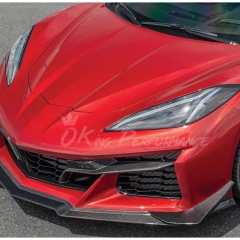 Carbon Fiber Front Bumper Vents Trim For Chevrolet Corvette C8 Z06 Z07 & E-Ray 2020-2026