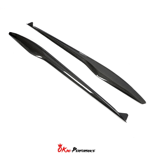 OEM Style Dry Carbon Fiber Rockers Side Skirts For Chevrolet Corvette C8 Z06 Z07 & E-Ray 2020-2026