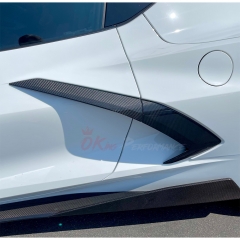 5VM Style Carbon Fiber Rockers Side Skirt For Chevrolet Corvette C8 Stingray Z51 2020-2026