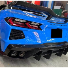 ADRO Style Carbon Fiber Rear Diffuser For Chevrolet Corvette C8 Stingray Z51 2020-2026