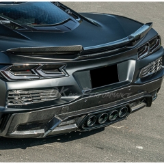 5V5 Style Carbon Fiber Rear Spoiler Wing For Chevrolet Corvette C8 Z06 Z07 2020-2026