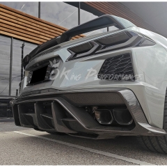 ADRO Style Dry Carbon Fiber Rear Diffuser For Chevrolet Corvette C8 Stingray Z51 2020-2026