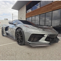5VM Style Carbon Fiber Front Lip For Chevrolet Corvette C8 Stingray Z51 2020-2026