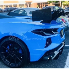 APR Style Carbon Fiber Rear Spoiler GT Wing For Chevrolet Corvette C8 Stingray Z51 2020-2026