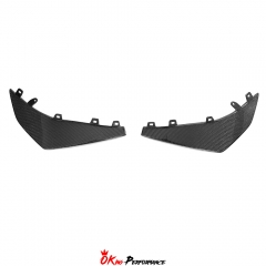 Z07 Style Carbon Fiber Front Canards For Chevrolet Corvette C8 Z06 Z07 & E-Ray 2020-2026
