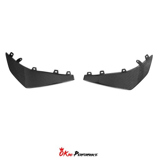 Z07 Style Carbon Fiber Front Canards For Chevrolet Corvette C8 Z06 Z07 & E-Ray 2020-2026