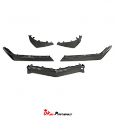 Z07 Style Carbon Fiber Front Lip with Canards For Chevrolet Corvette C8 Z06 Z07 & E-Ray 2020-2026