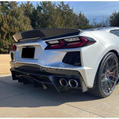 APR Style Carbon Fiber Rear Diffuser For Chevrolet Corvette C8 Stingray Z51 2020-2026