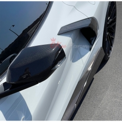 5VM Style Carbon Fiber Rockers Side Skirt For Chevrolet Corvette C8 Stingray Z51 2020-2026