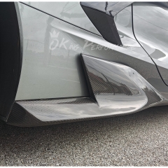 ADRO Style Dry Carbon Fiber Side Skirt For Chevrolet Corvette C8 Stingray Z51 2020-2026