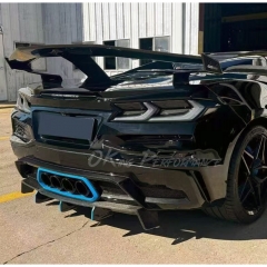 Carbon Fiber Rear Bumper Diffuser For Chevrolet Corvette C8 Z06 Z07 2020-2026