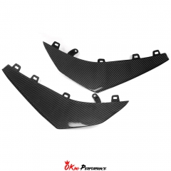 Z07 Style Dry Carbon Fiber Front Canards For Chevrolet Corvette C8 Z06 Z07 & E-Ray 2020-2026