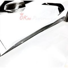 5VM Style Carbon Fiber Rockers Side Skirt For Chevrolet Corvette C8 Stingray Z51 2020-2026